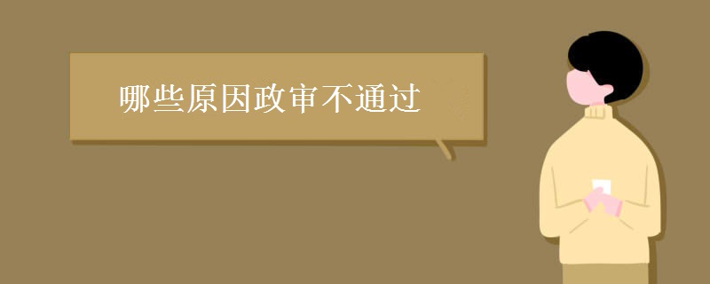 哪些原因政审不通过