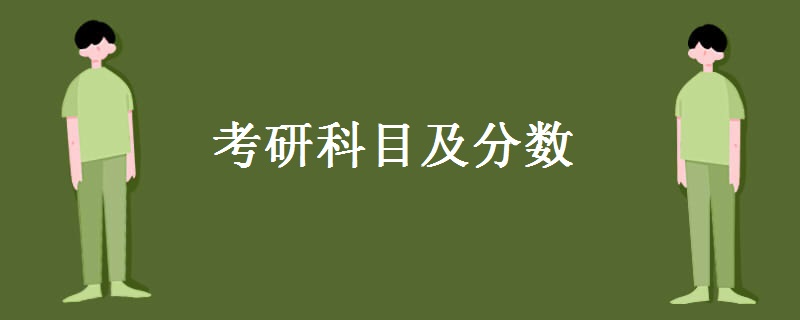 考研科目及分数是多少