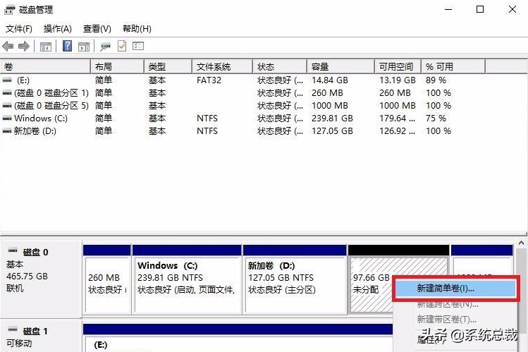 教大家win10系统电脑怎么分盘