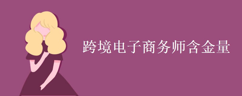 跨境电子商务师含金量