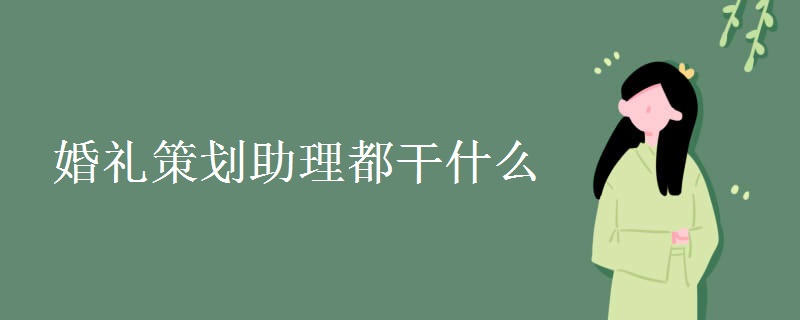 婚礼策划助理都干什么