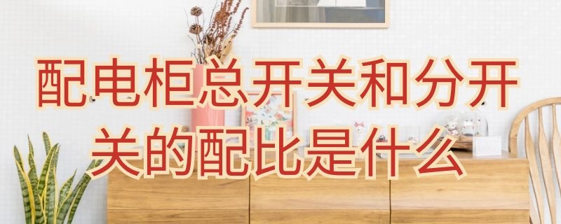 配电柜总开关和分开关的配比是什么