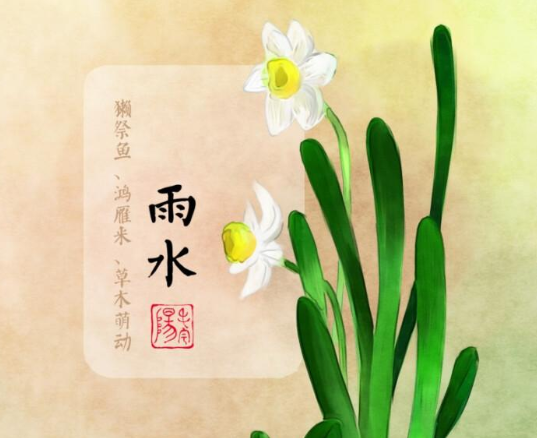 雨水节气发的朋友圈