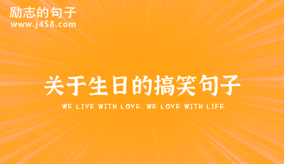 关于生日的搞笑句子