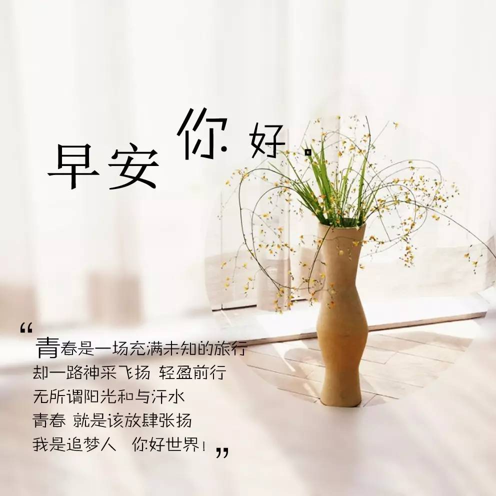 新一周的早安语句唯美