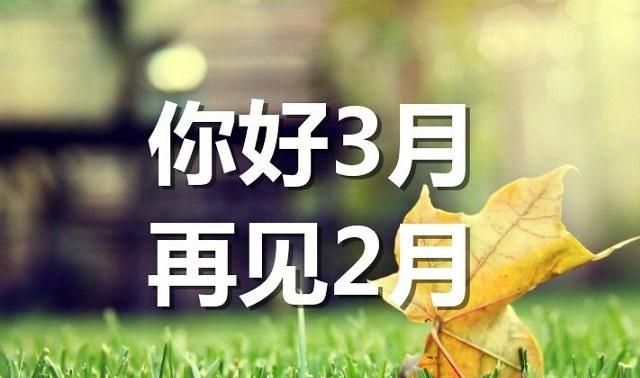 二月再见的图片和句子
