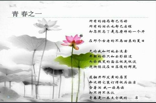 那些惊艳了你我的诗歌（席慕容）