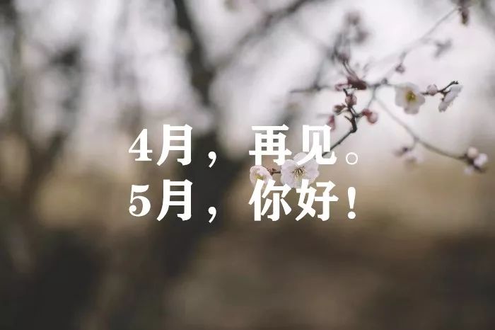 四月再见五月你好的图片 四月再见的唯美图片