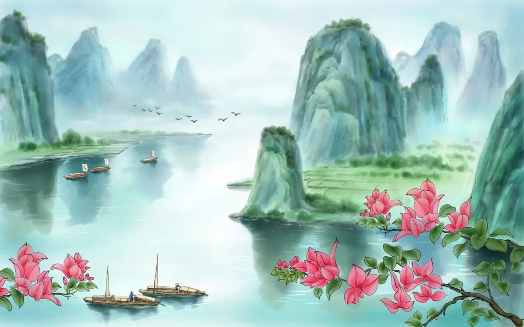 忆江南古诗带拼音 关于江南的赞美诗句