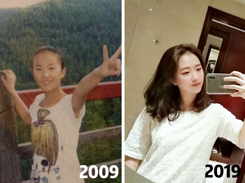 10年前和10年后的照片对比说说