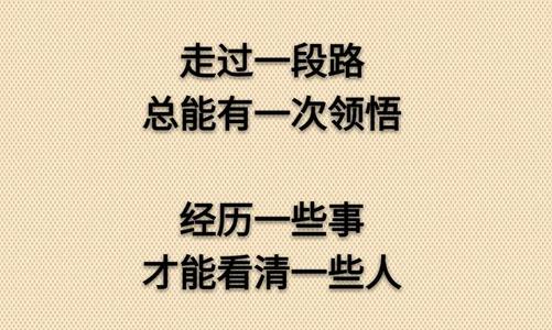 对感情领悟经典的句子