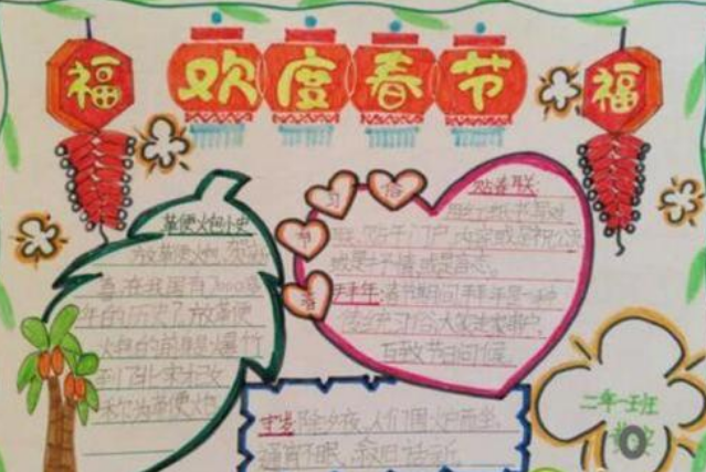 关于新年的手抄报大全 新年的传统习俗及民间传说