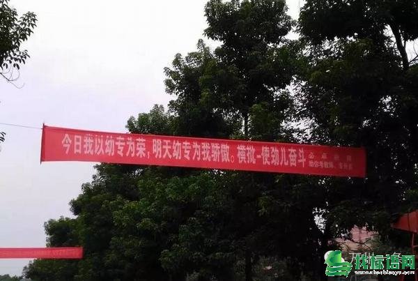 万州一学校迎新标语