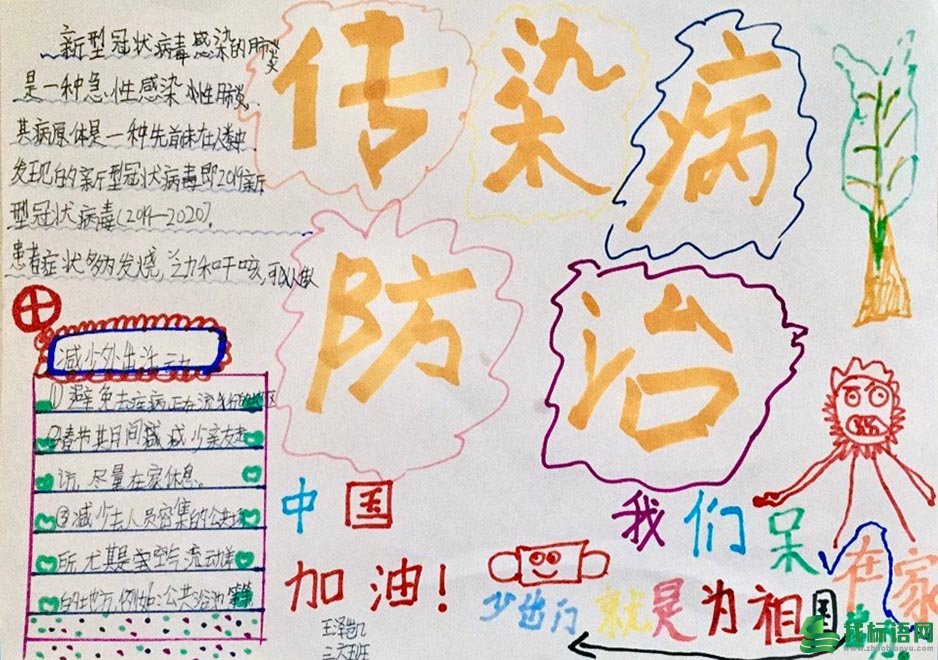 2020武汉疫情加油手抄报 武汉疫情简单手抄报