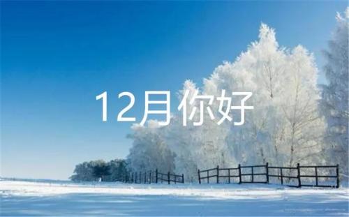 十二月你好的心情说说20句