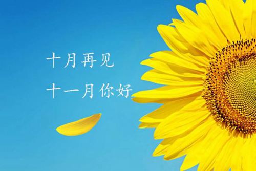 十月尾声，十一月伊始的正能量励志说说