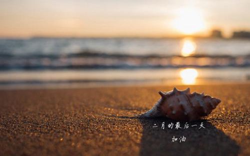 二月的最后一天和自己说加油的励志说说