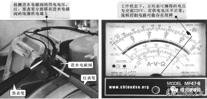 波轮式洗衣机进水电磁阀的结构原理与检修