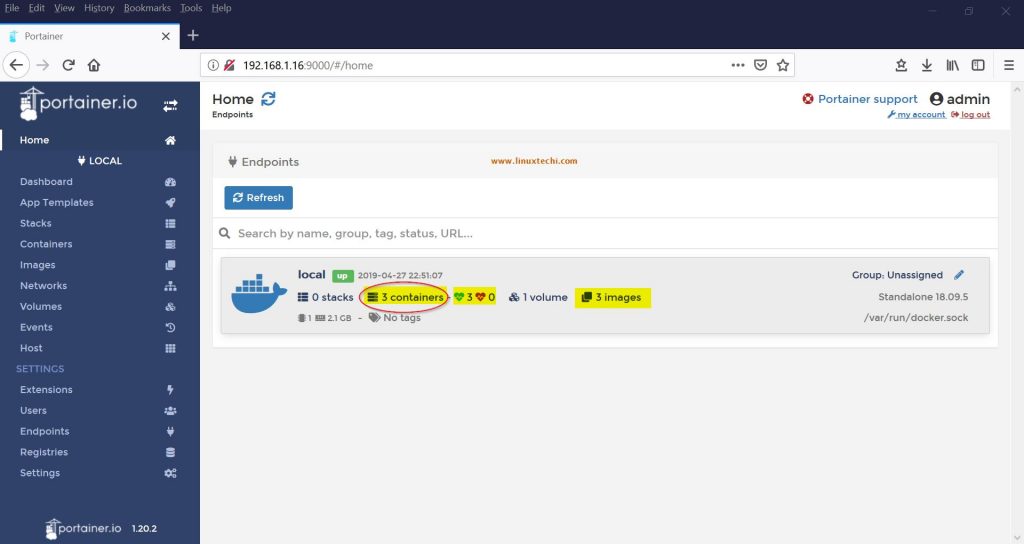 用Portainer.io来监控和管理Docker容器（1）