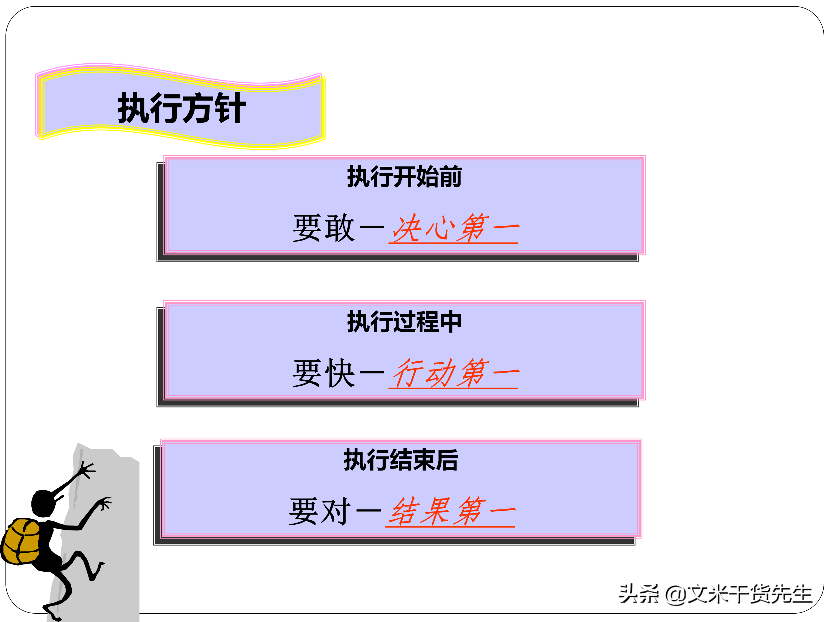 如何才能提高执行力？29页中基层管理执行力提升，执行力的三要素