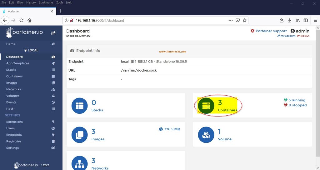 用Portainer.io来监控和管理Docker容器（1）