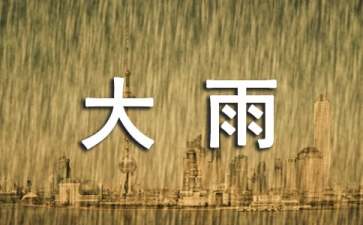 大雨小雨教案八篇