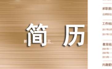 注塑经理个人简历模板