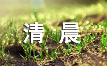 清晨温馨问候语