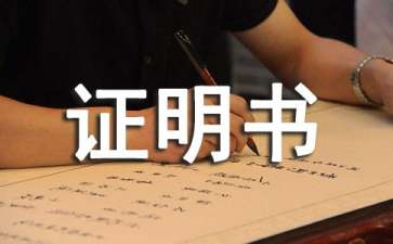 个人收入证明书