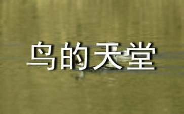 鸟的天堂”导游词