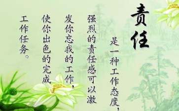 责任保证书范文集锦8篇