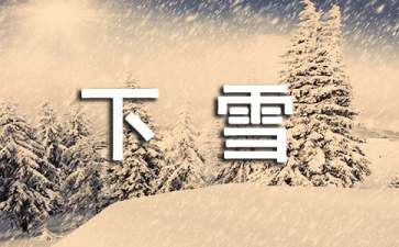 下雪天大班安全教案