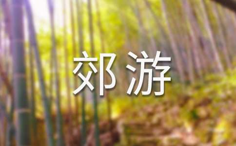 郊游小班教案8篇