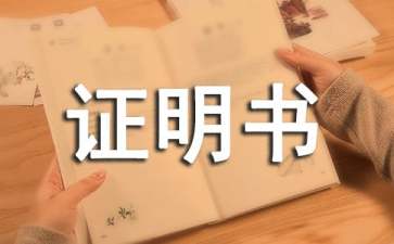 在职证明书