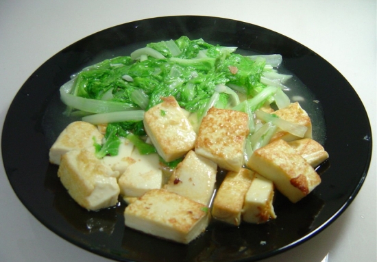 小白菜炖豆腐