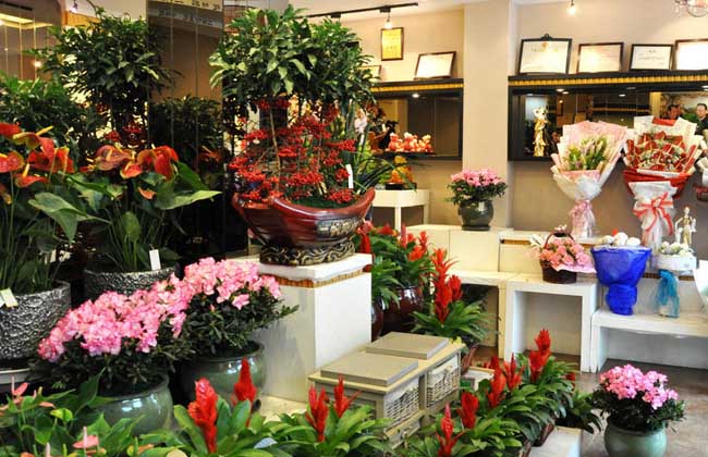 开鲜花店