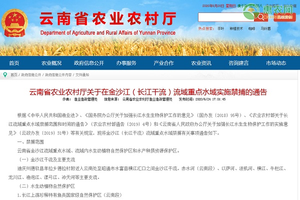 注意！7月1日起，云南这些重点水域将禁止捕捞！