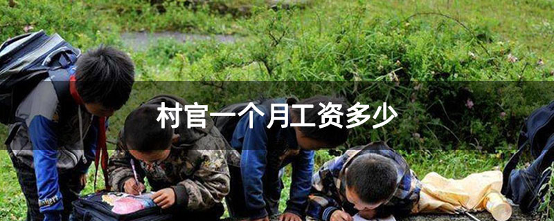 村官一个月工资多少