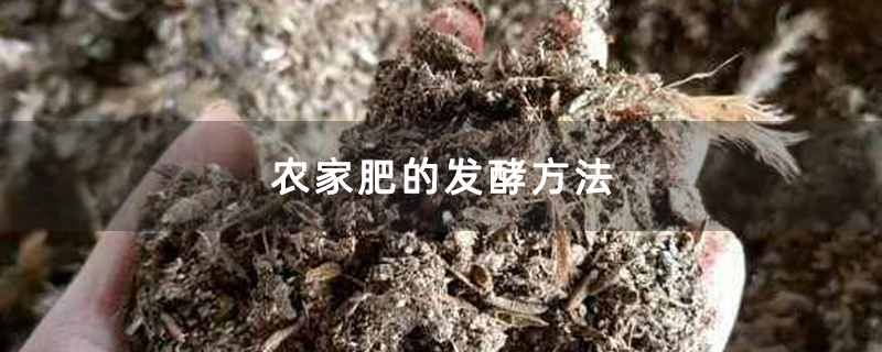 农家肥的发酵方法
