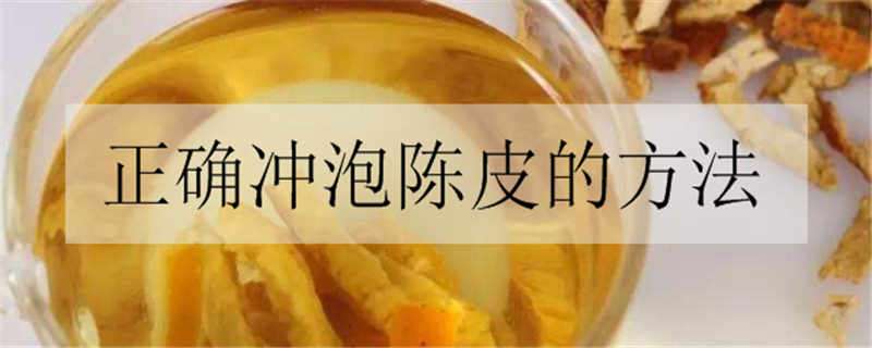 正确冲泡陈皮的方法