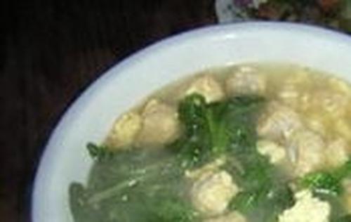 豌豆菜豆腐汤做法步骤