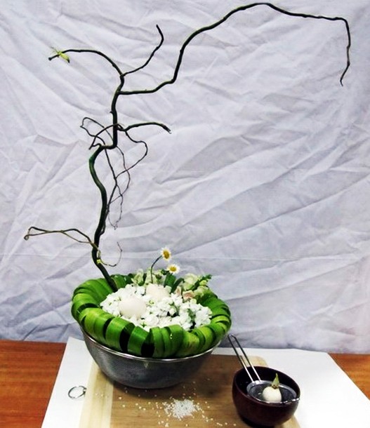 插花欣赏——绿趣