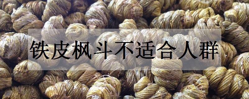 铁皮枫斗不适合人群 这三类人不能吃