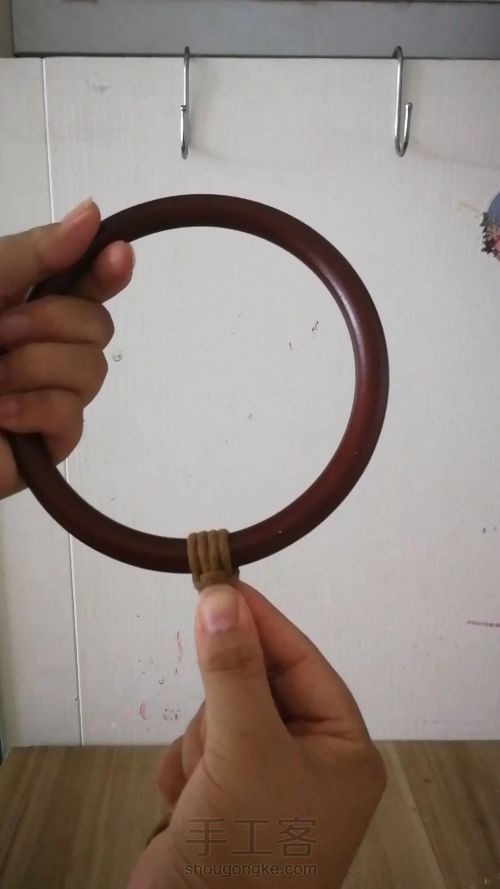 咖色花朵手提包 手工编织包包教程 结绳艺术☆手工DIY