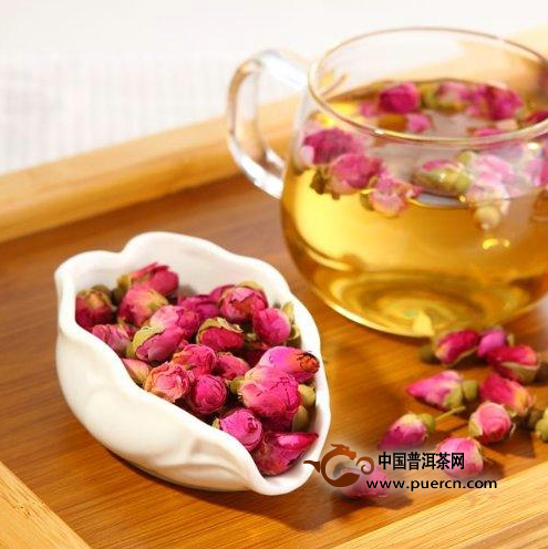 泡玫瑰花茶的图片