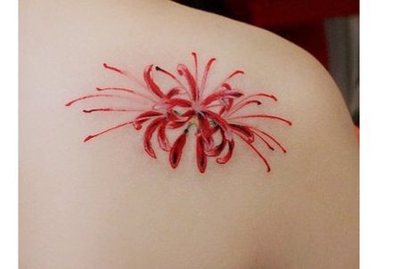 彼岸花纹身图片