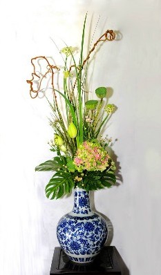 古猗园首届上海荷花节插花作品选登