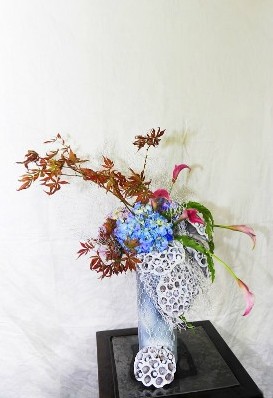 古猗园首届上海荷花节插花作品选登