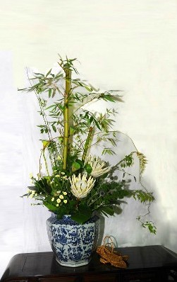 古猗园首届上海荷花节插花作品选登
