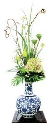 中国传统插花——荷花插花